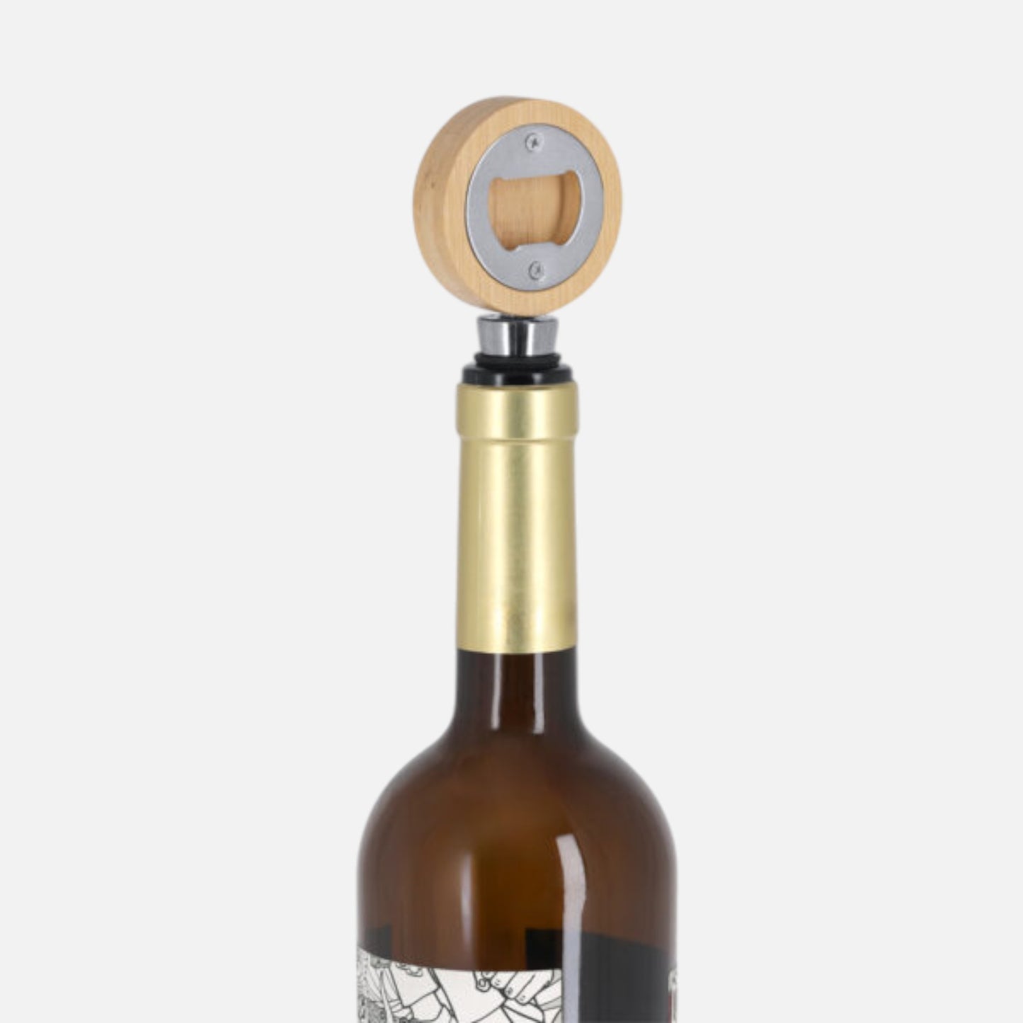 Flessenstopper en bieropener rond