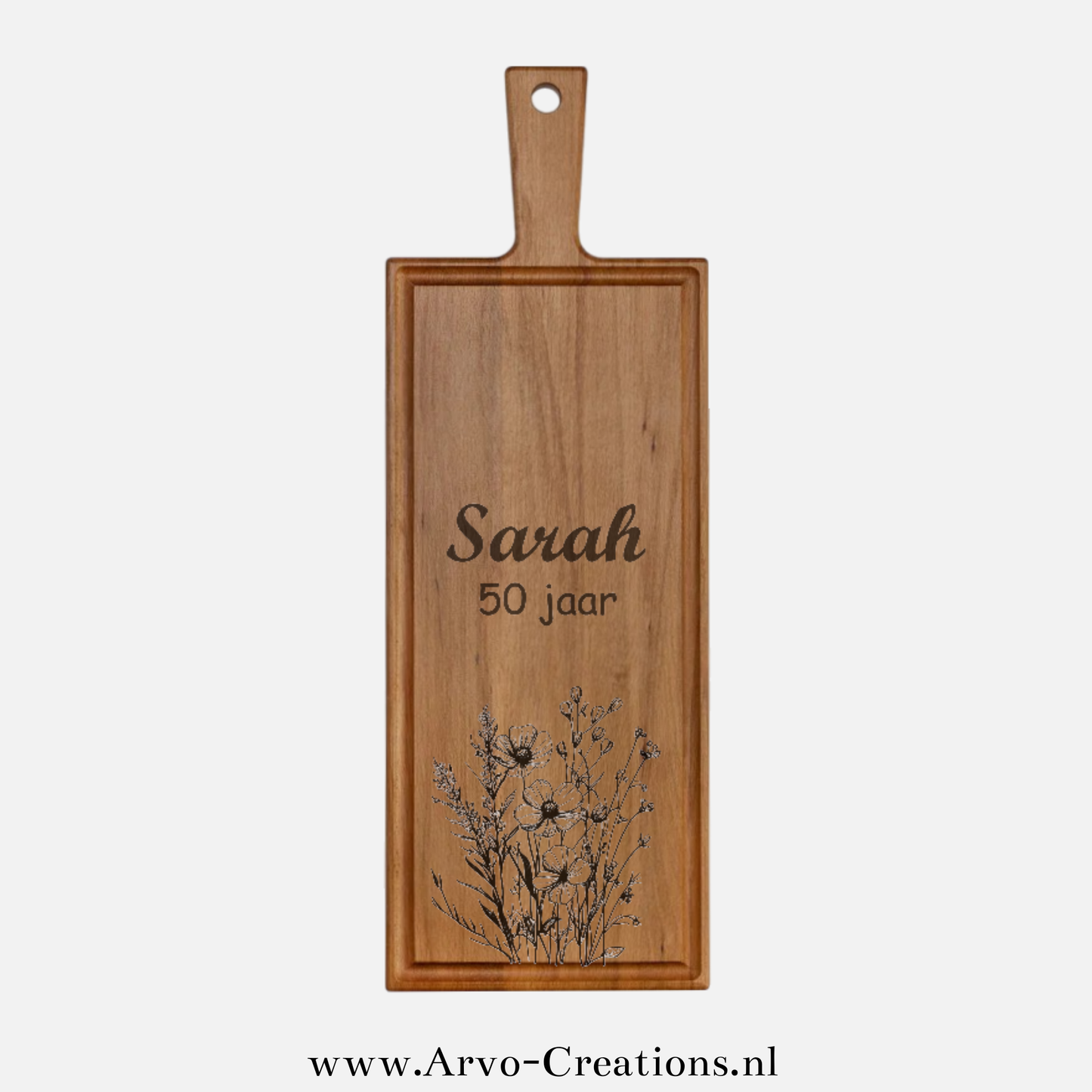 Borrelplank bloemen