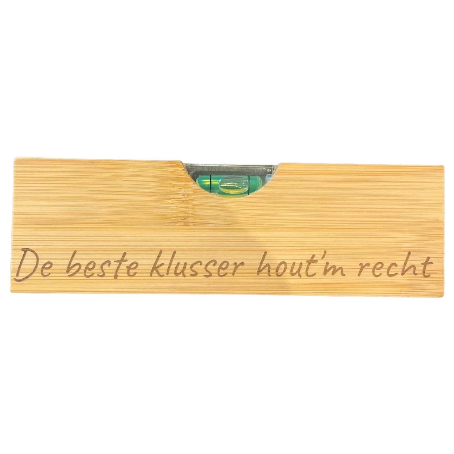 Waterpas met ingebouwde Bieropener