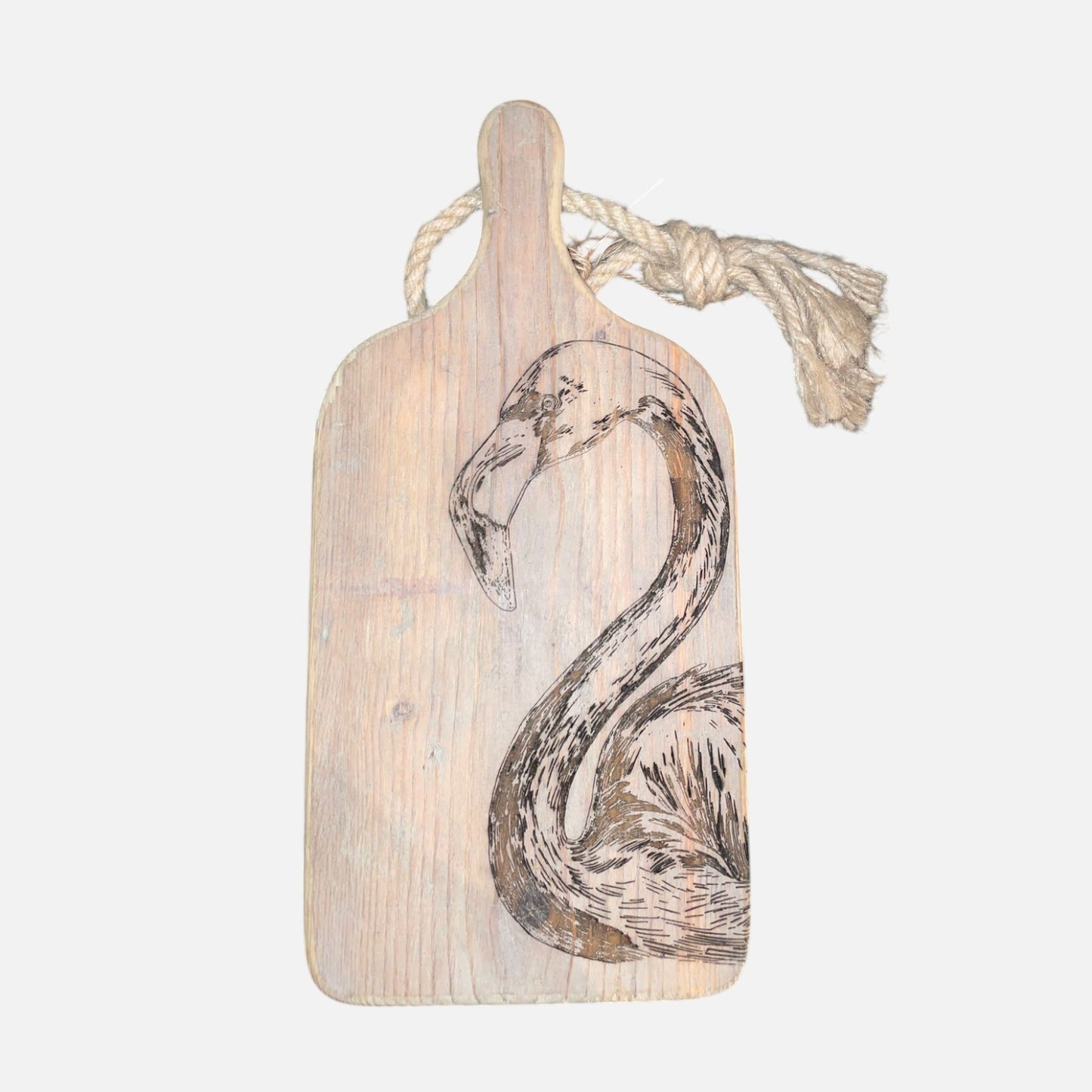 Borelplank steigerhout 40 cm flamingo