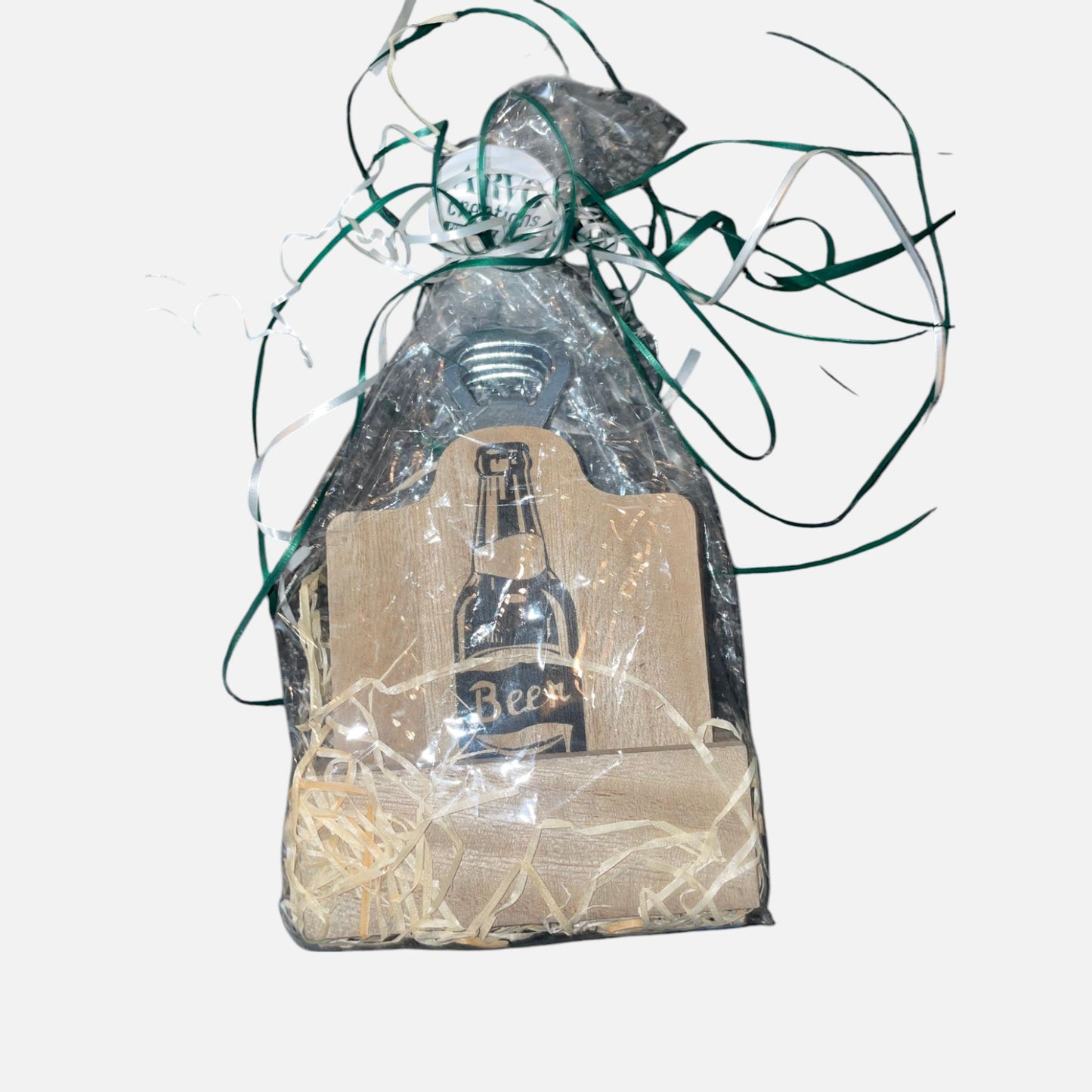 Onderzetters in houdertje per onderzetter zit er een bieropener aan