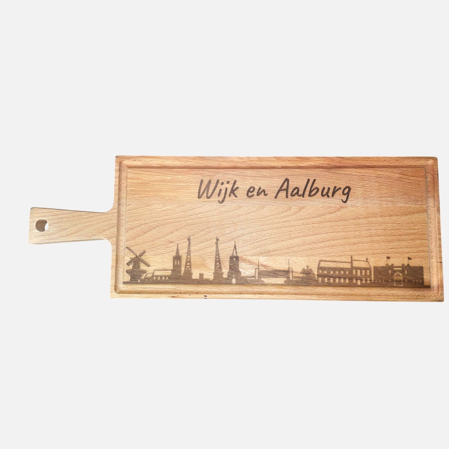 Skyline Wijk en Aalburg grote borelplank