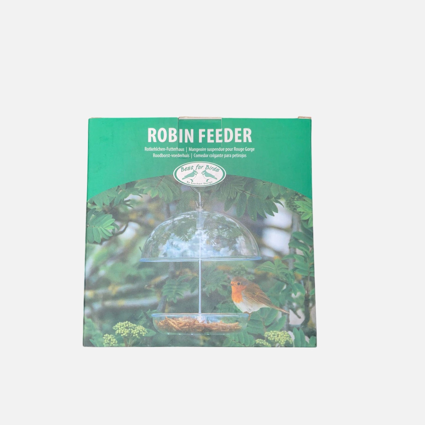 Vogel voederhuisje doorzichtig