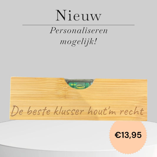 Waterpas met ingebouwde Bieropener