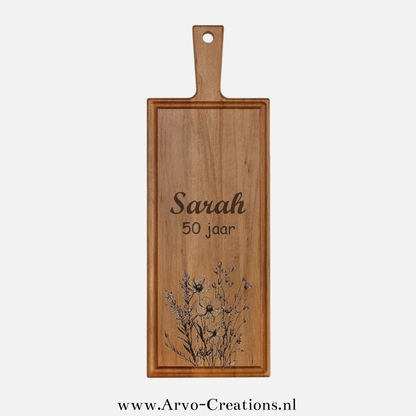 Borrelplank bloemen