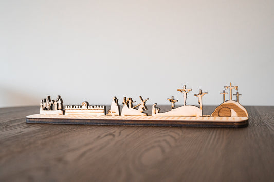 40 dagentijd aftelkalender met visualisatie van het paasverhaal 1