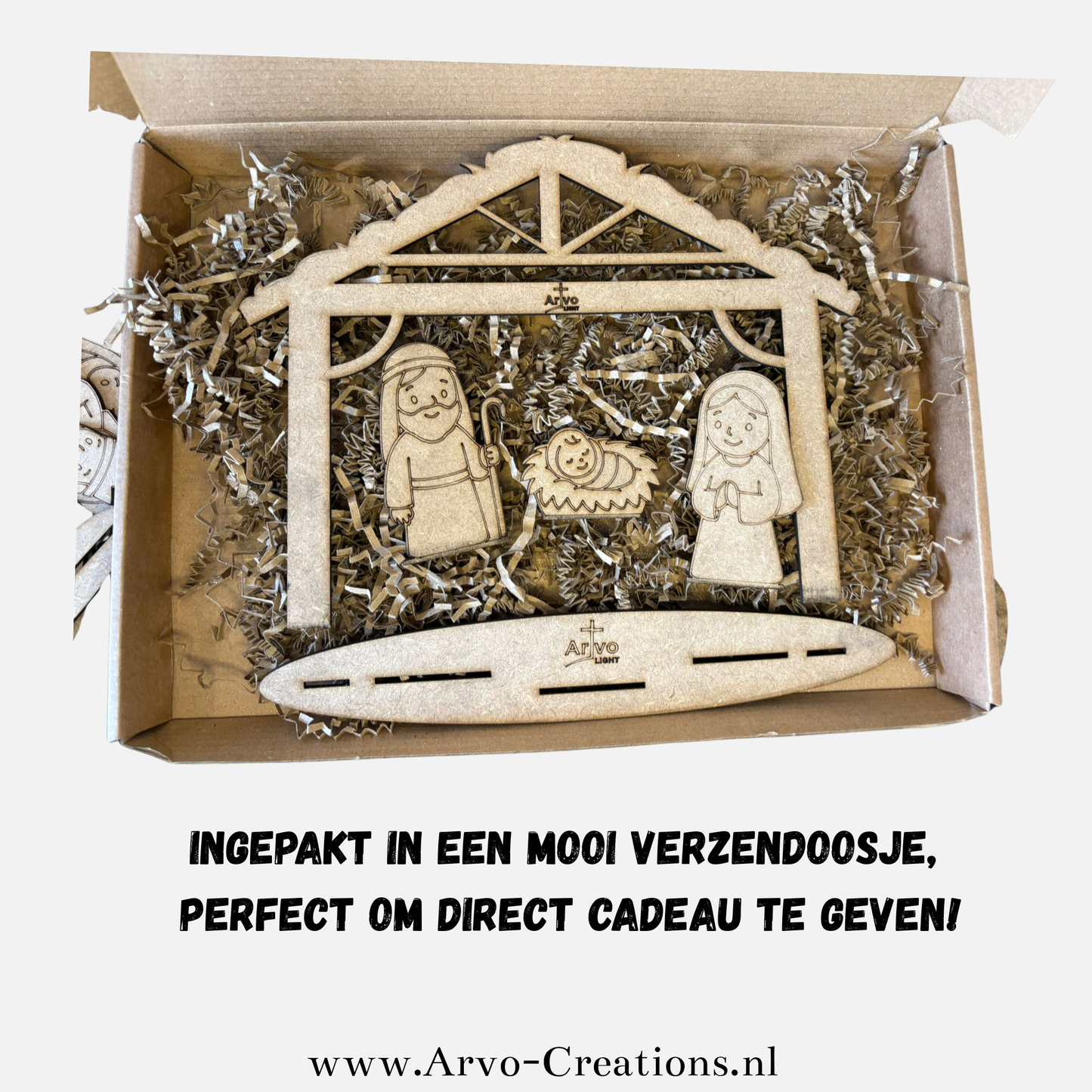 Kerststal Basisset met GRATIS stiften