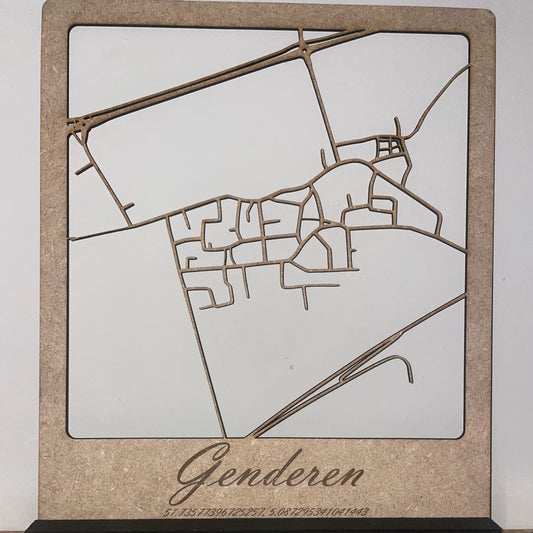 Stadskaart Genderen