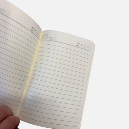 Notitie boekje hij is opgestaan