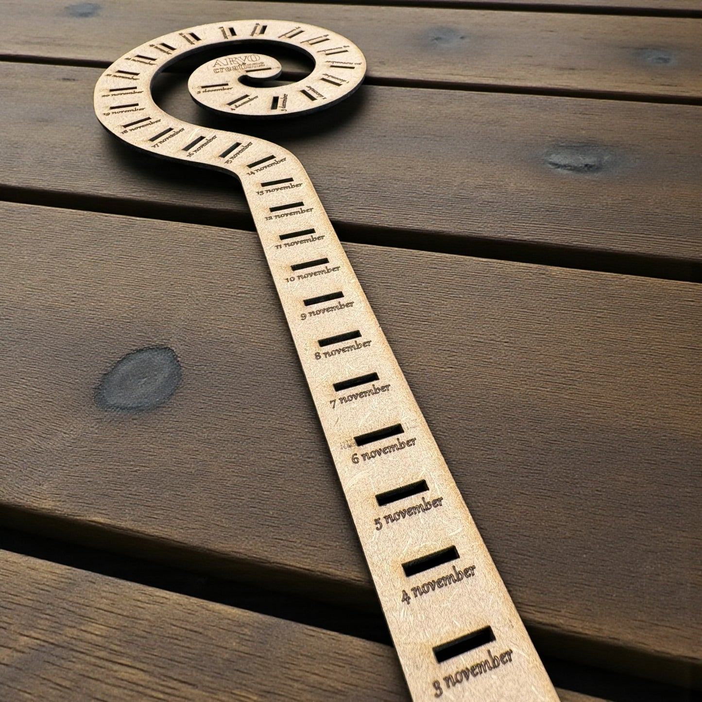 Aftelkalender Sinterklaas – met houten icoontjes