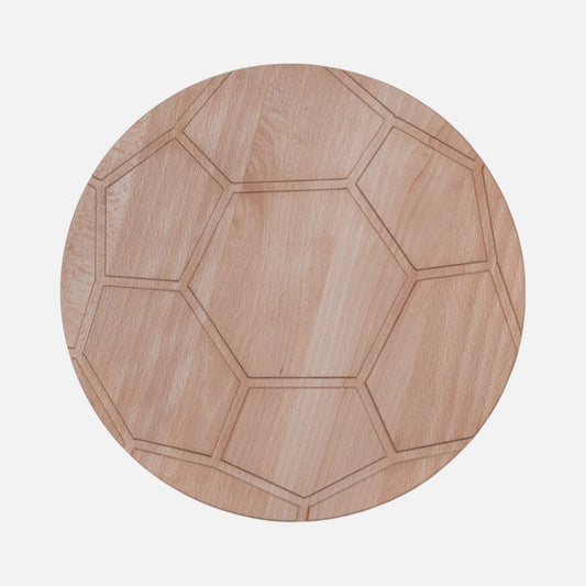 Borrelplank Luuk 36x2cm voetbal