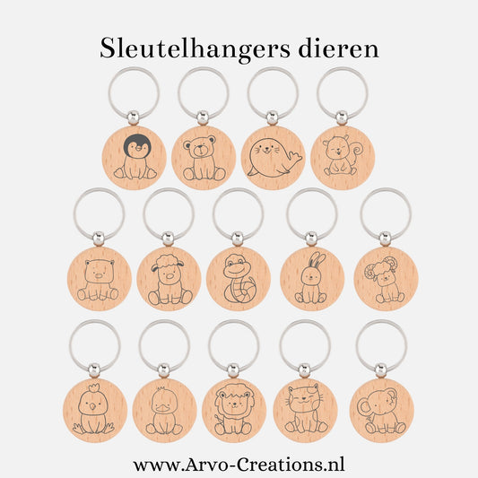 Sleutelhanger colletie Dieren